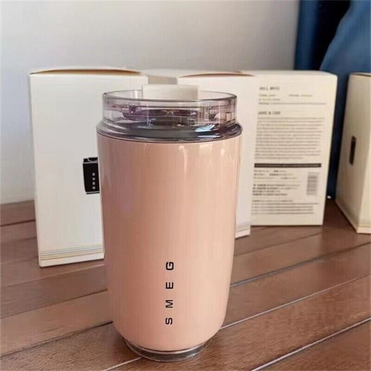 Coffee Mug Stainless Steel Travel Water Bottle Insulated Cup --pink